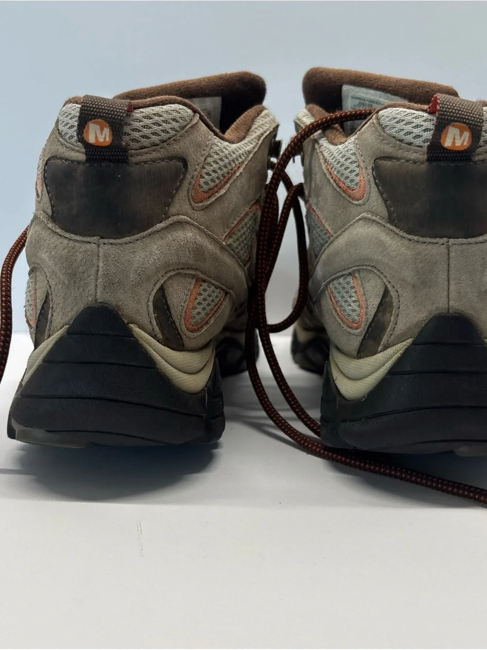 Merrell women’s Taupe and Orange Trail Hiking Boot J06058 size 10